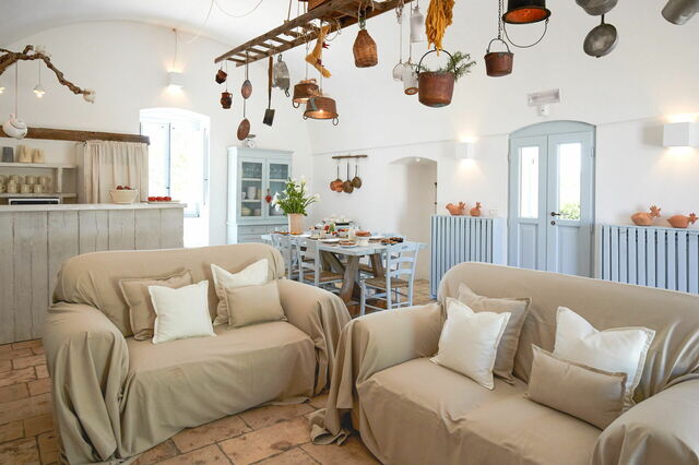 Een woonkamer, Masseria Lamacerase