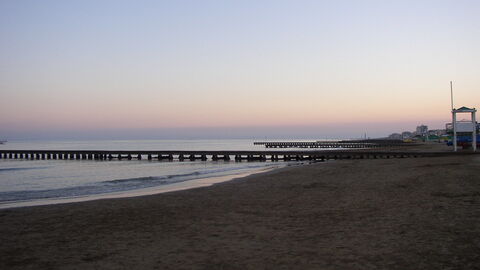 Stranden aan de Lido