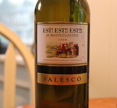 De  Est Est Est wijn van Montefiascone