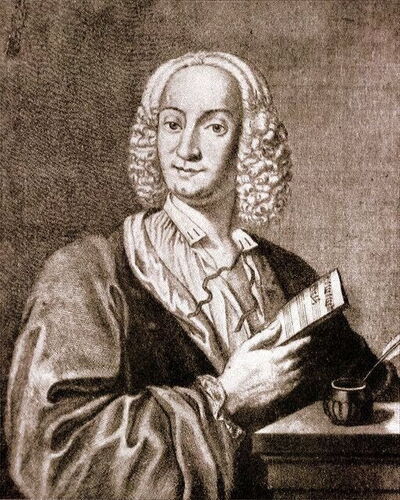 Tekening van Antonio Vivaldi