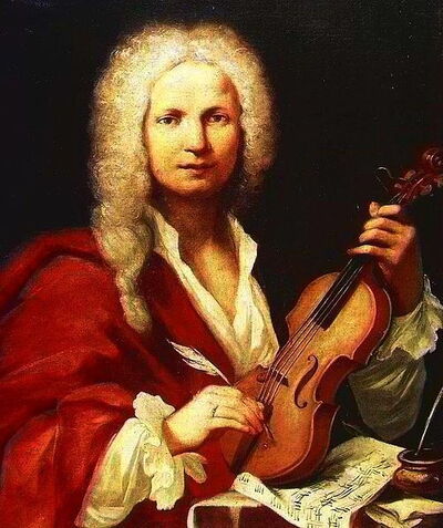 schilderij van een jonge Vivaldi