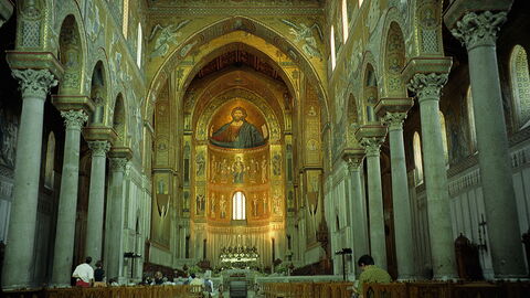interieur Monreale duomo