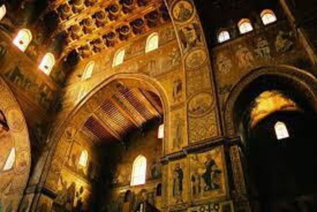 plafond van Monreale duomo