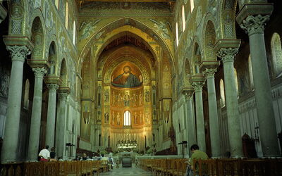 interieur Monreale duomo