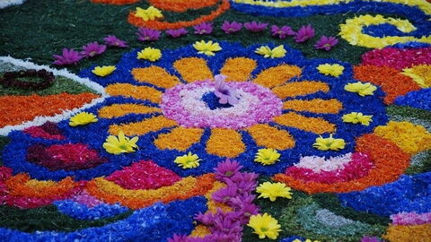 Bloemencreaties in Spello