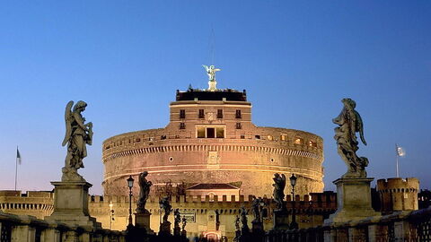 verlichtte Castel Sant' Angelo