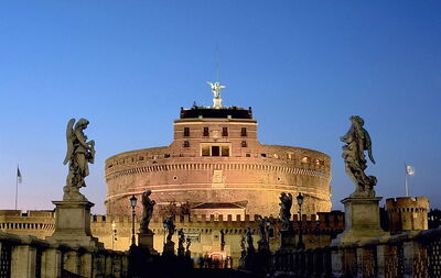 verlichtte Castel Sant' Angelo