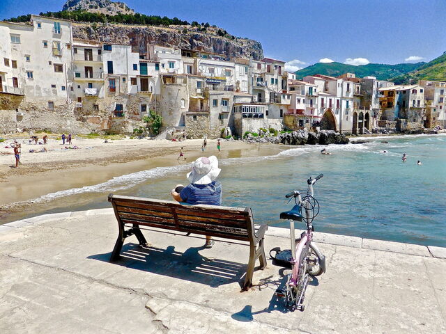 Strand op Cefalu