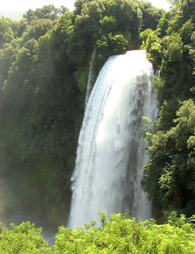 Close-up van Marmore waterval