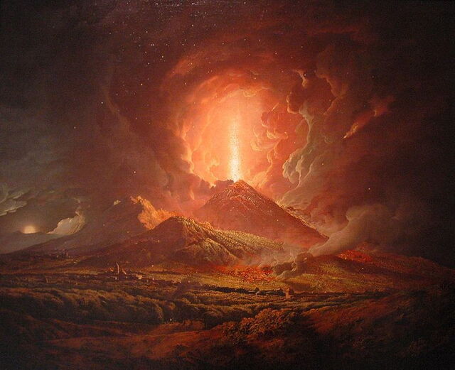 vesuvius berg en uitbarsting