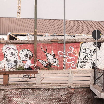 Straatkunst in Milaan