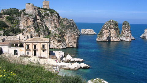 Scopello, view