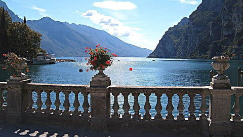 Zicht op het Garda Meer