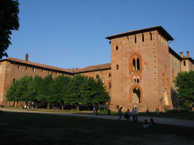 deel van het Sforza kasteel