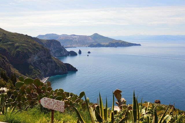 Uitzicht in Lipari