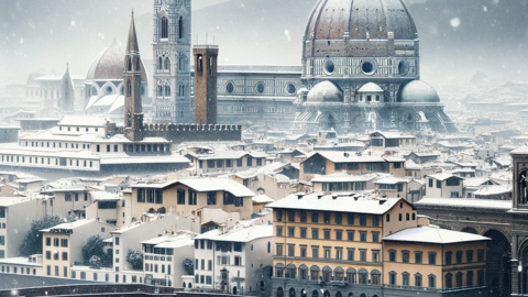 Florence in de sneeuw