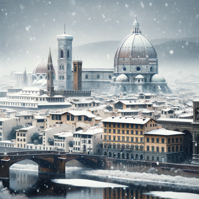 Florence in de sneeuw