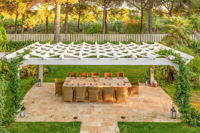 Villa Oria, buiten dineren