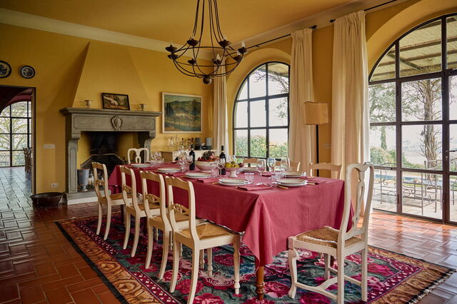 Villa Marliana, eetkamer
