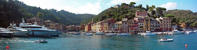 zicht op Portofino