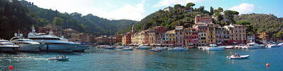 zicht op Portofino