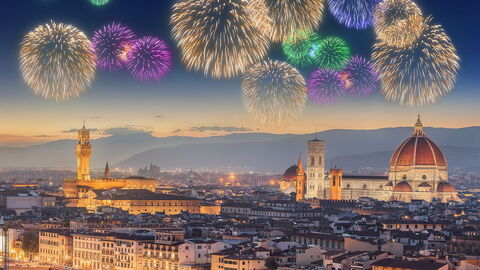 Vuurwerk over Florence