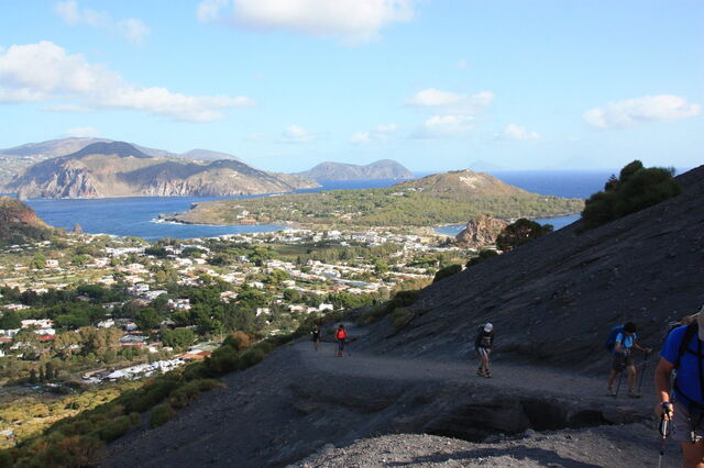 Uitzicht op Vulcano