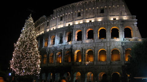 Colosseum met Kerstmis