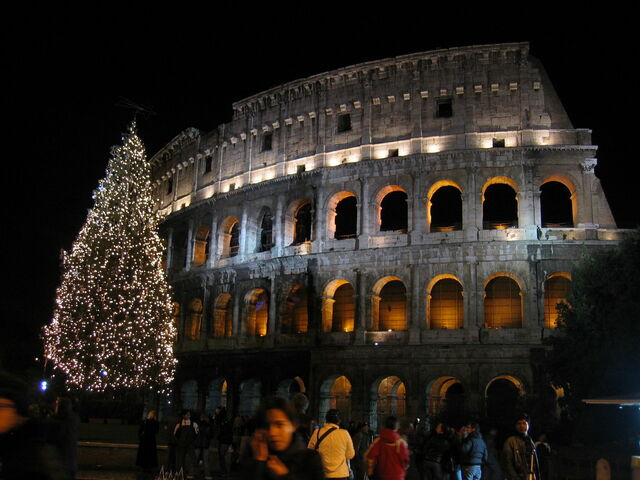 Colosseum met Kerstmis