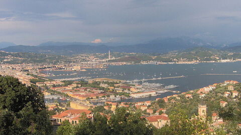 Uitzicht op La Spezia