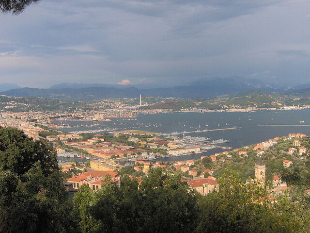 Uitzicht op La Spezia