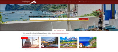 Last-minute villa's in Italië op de homepage