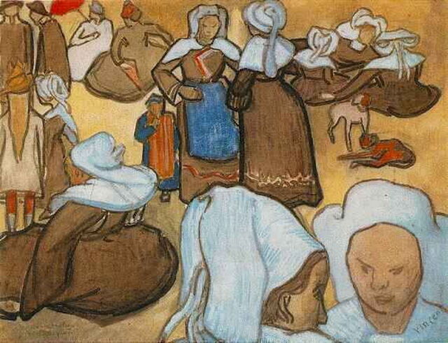 Bretonse Vrouwen, Van Gogh