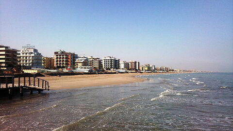Riccione strand
