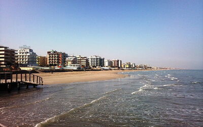 Riccione strand