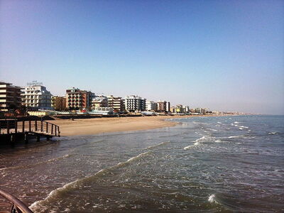 Riccione strand