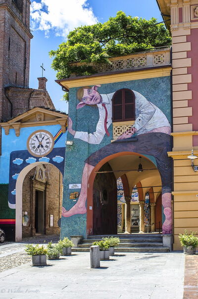 Straatkunst in Dozza