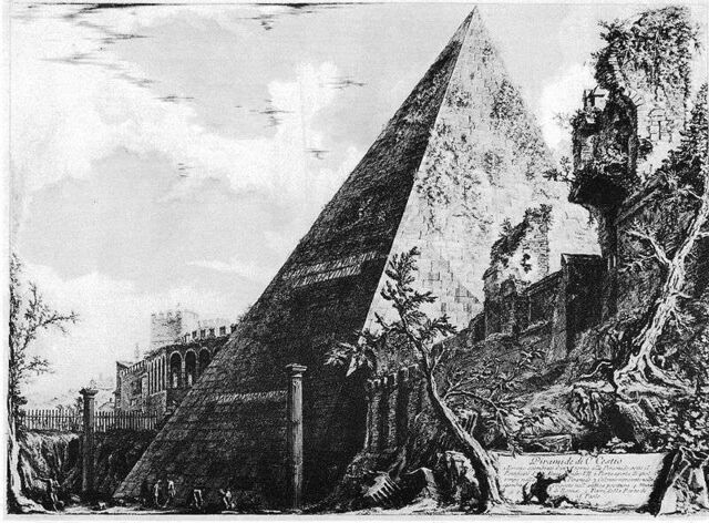 Piranesi, piramide of Cestius