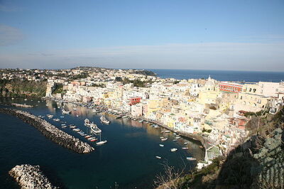 Het stadje Procida