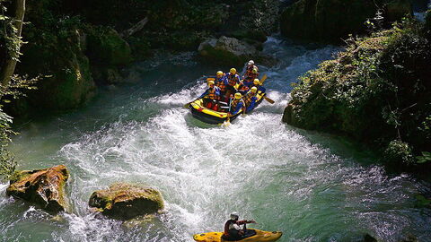 Raften en kayaken, Marmore waterval