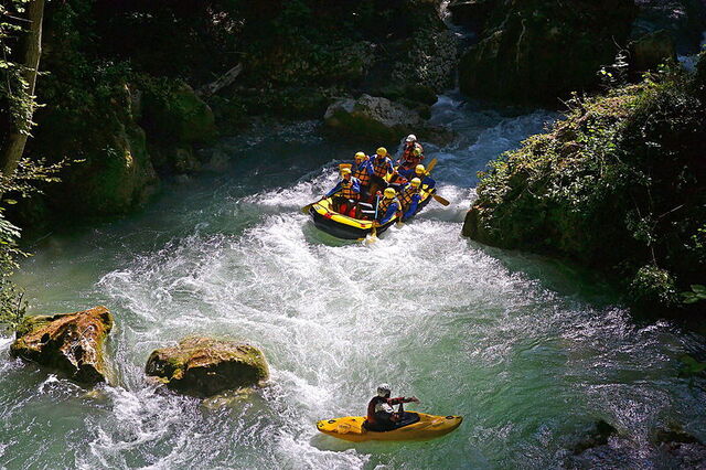 Raften en kayaken, Marmore waterval