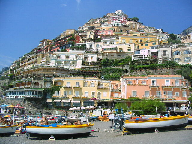 het strand van positano