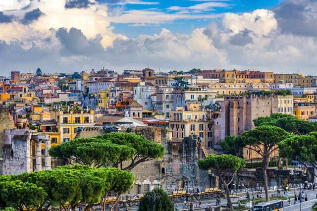 Stadsgezicht van Rome