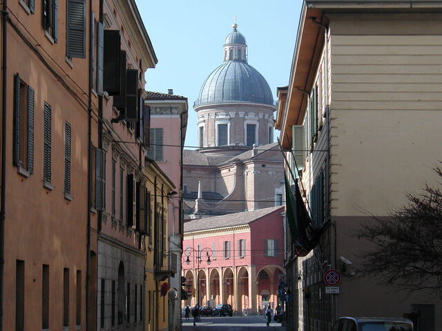 Buitenkant van de Tempio della Beata Vergine della Ghiara