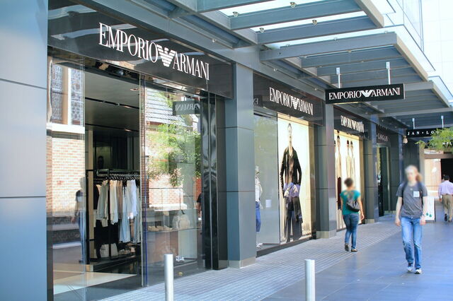 Een Armani winkel