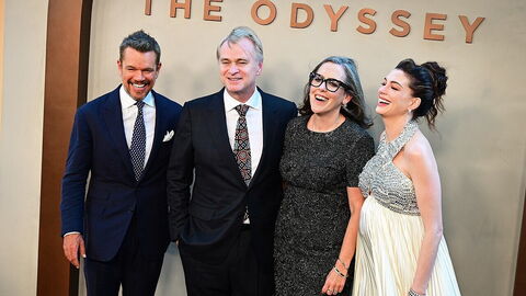 Een foto van de première van Odyssey
