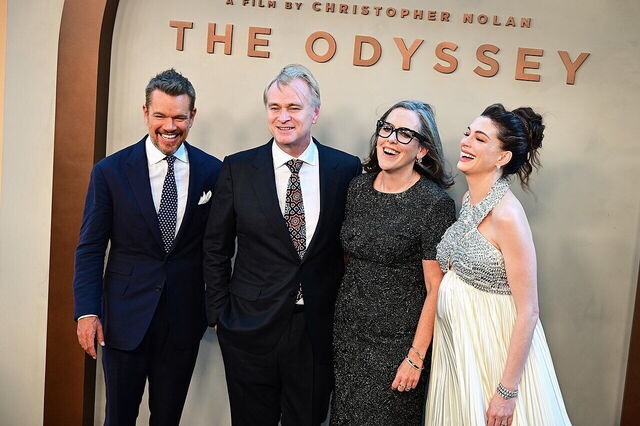 Een foto van de première van Odyssey