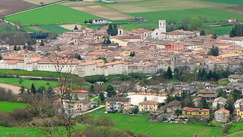 zicht op Norcia