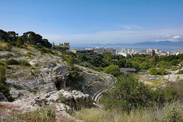 Uitzicht over Cagliari