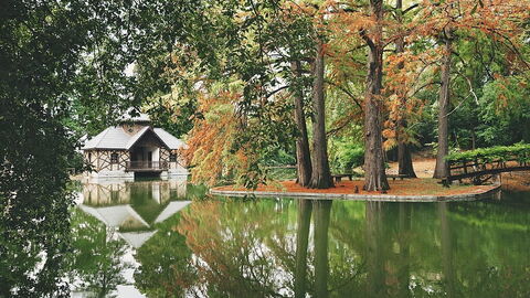 Villa Mosconi Bertani, tuinen